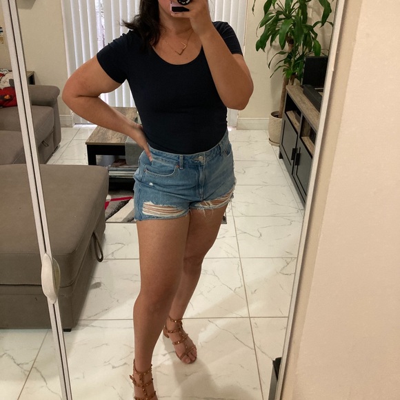 Navy scoop neck bodysuit - Picture 3 of 3